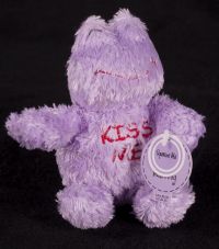 Starbucks Bearista 2004 Mini Purple Frog Kiss Me Plush